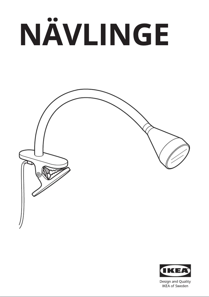 Page 1 de la notice Manuel utilisateur Ikea NÄVLINGE 105.367.89