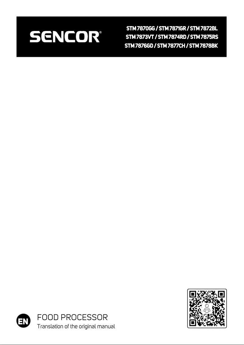 Page 1 de la notice Manuel utilisateur Sencor STM 7878BK