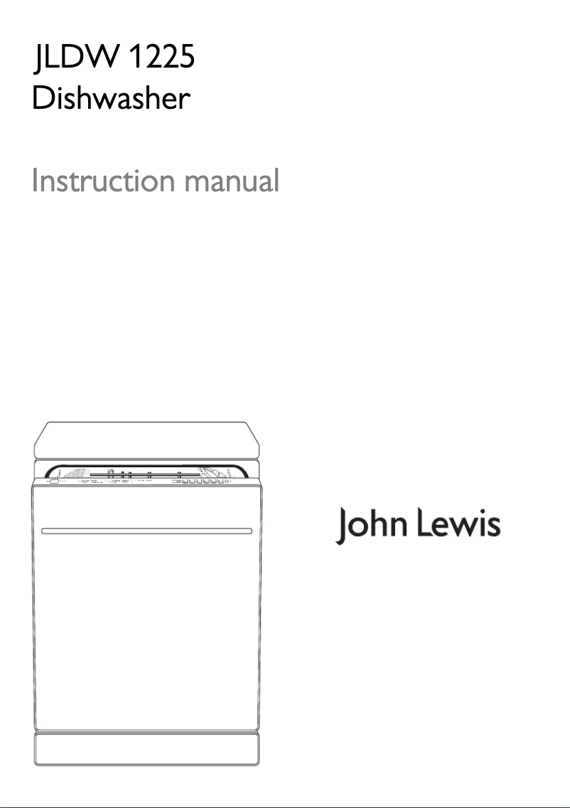 Page 1 de la notice Manuel utilisateur John Lewis JLDW 1225