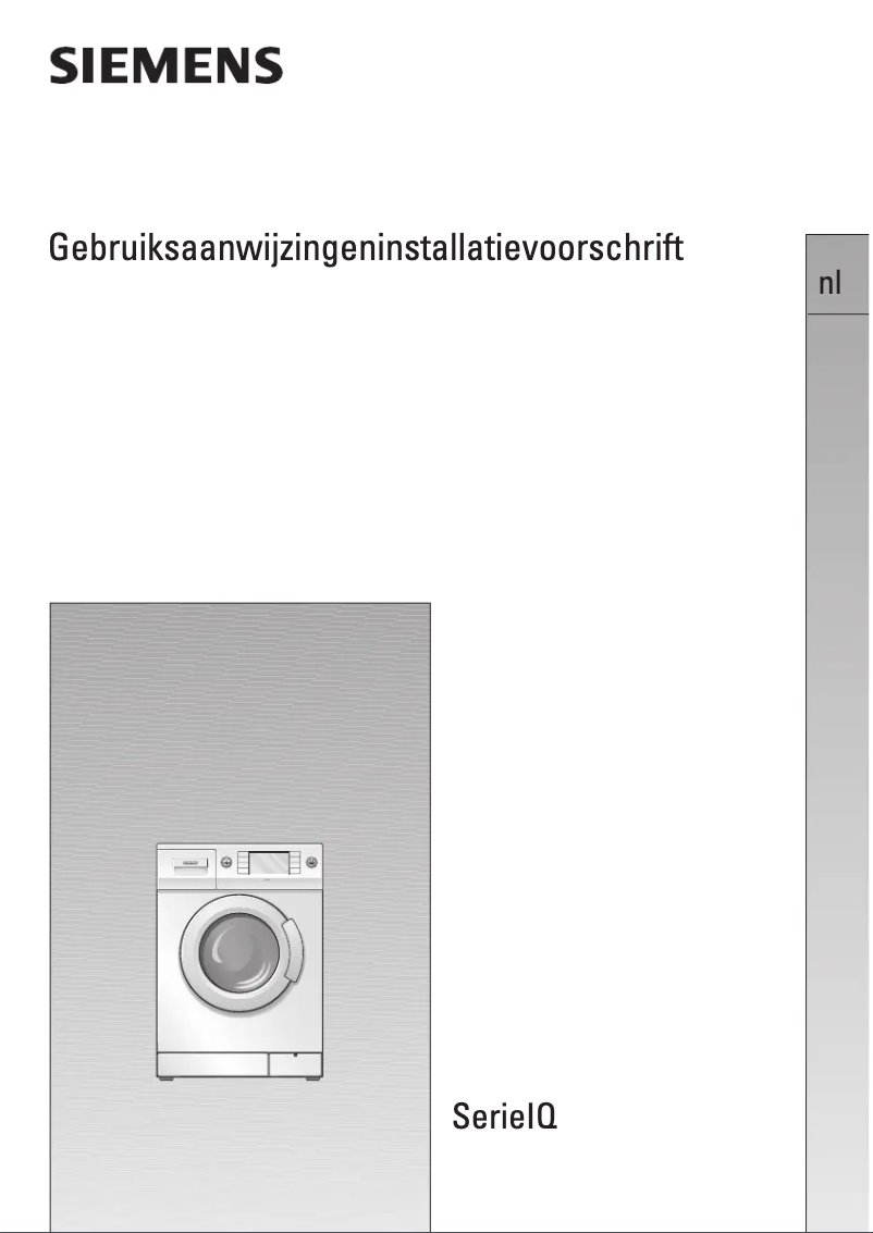 Page 1 de la notice Manuel utilisateur Siemens WIQ1431EU