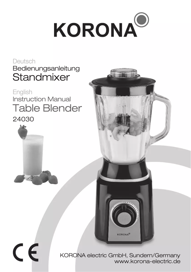 Page 1 de la notice Manuel utilisateur Korona 24030