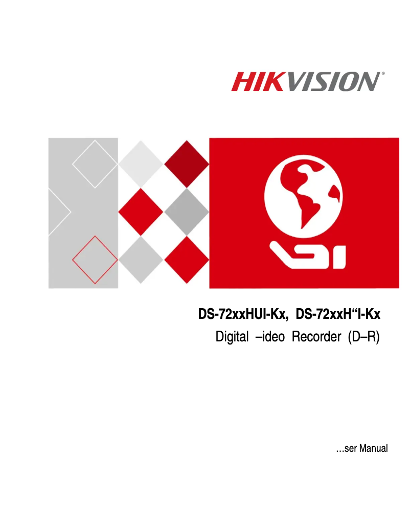 Page 1 de la notice Manuel utilisateur Hikvision DS-7204HQI-K1/P