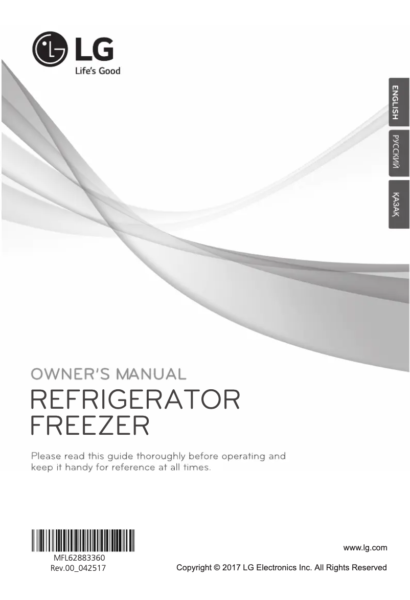 Page 1 de la notice Manuel utilisateur LG GC-B303SMHV