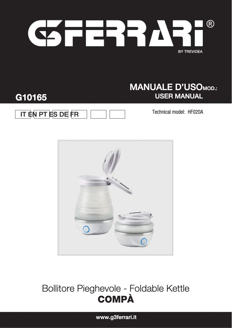 Page 1 de la notice Manuel utilisateur G3 Ferrari Compà G10165