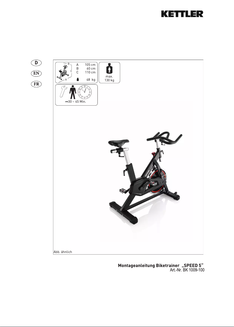 Página 1 del manual Manual de usuario Kettler Speed 5