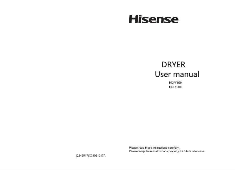Página 1 del manual Manual de usuario Hisense HDFY80H