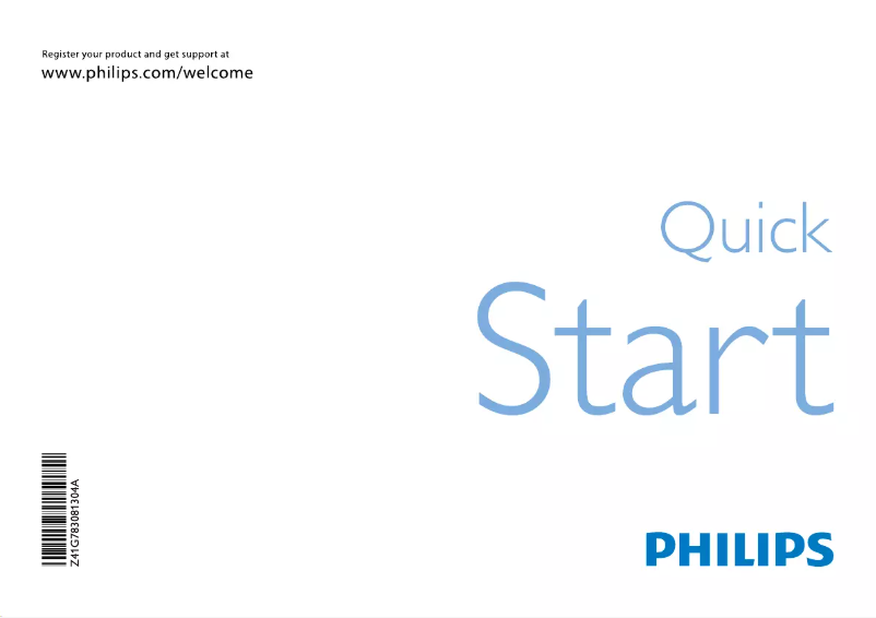 Page n°1 - Guide de démarrage rapide Philips 26PFL3405