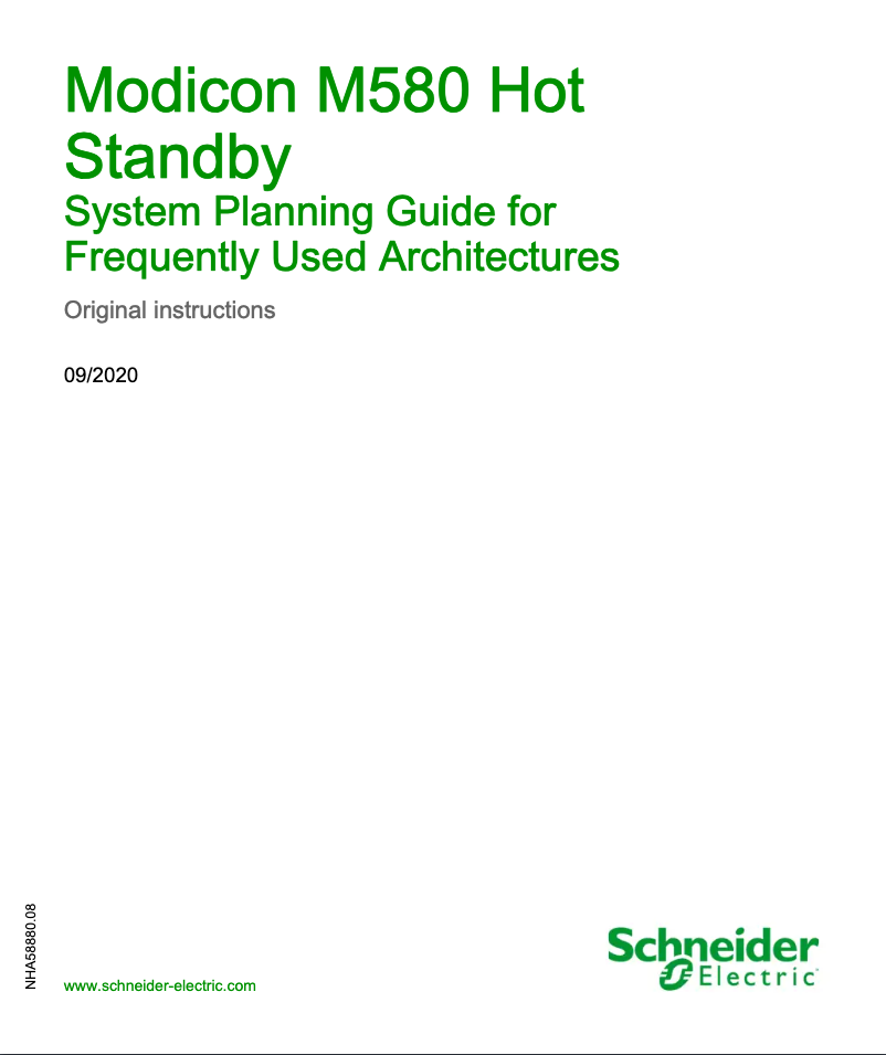 Página 1 del manual Manual de usuario Schneider BMEH582040