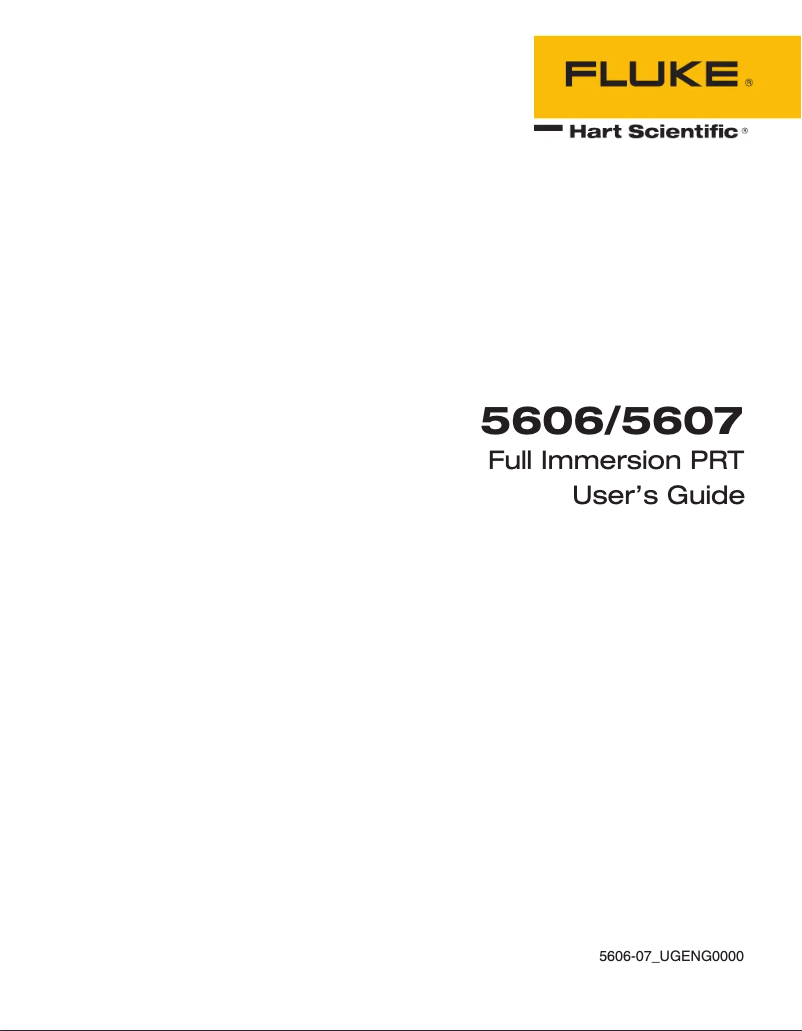 Página 1 del manual Manual de usuario Fluke 5606