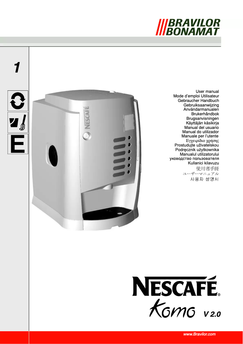 Página 1 del manual Manual de usuario Nescafé Komo