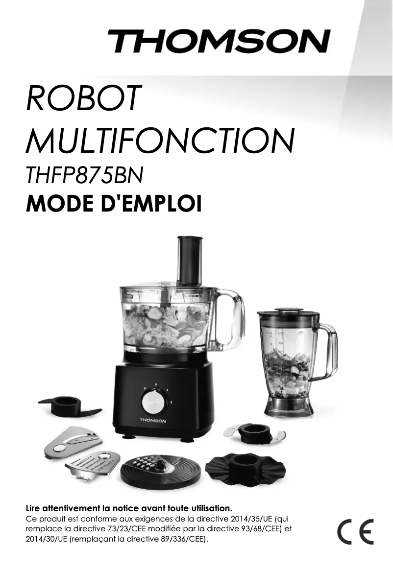 Page 1 de la notice Manuel utilisateur Thomson THFP875BN