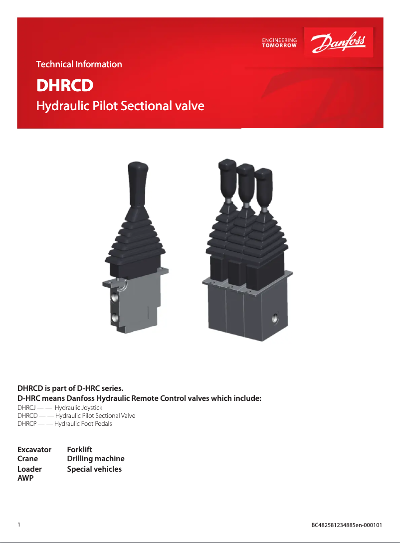 Page 1 of the manual User Manual Danfoss DHRCD