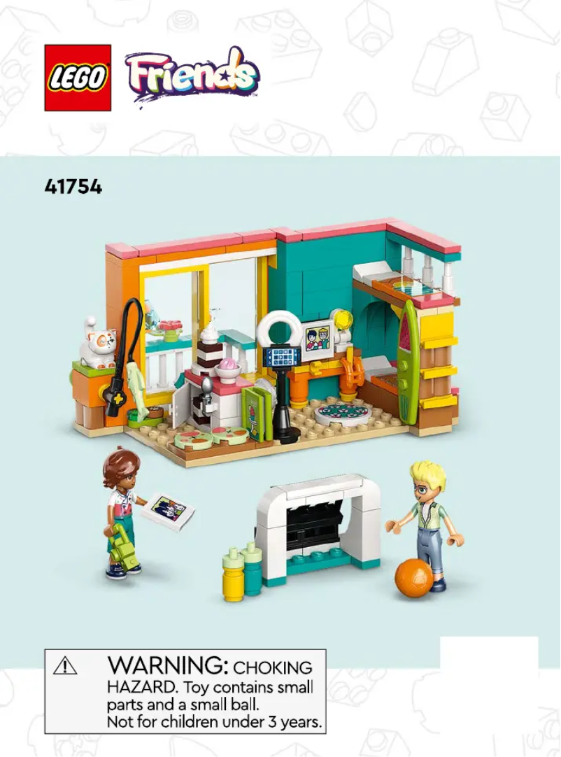 Page 1 de la notice Consignes visuelles Lego Friends 41754