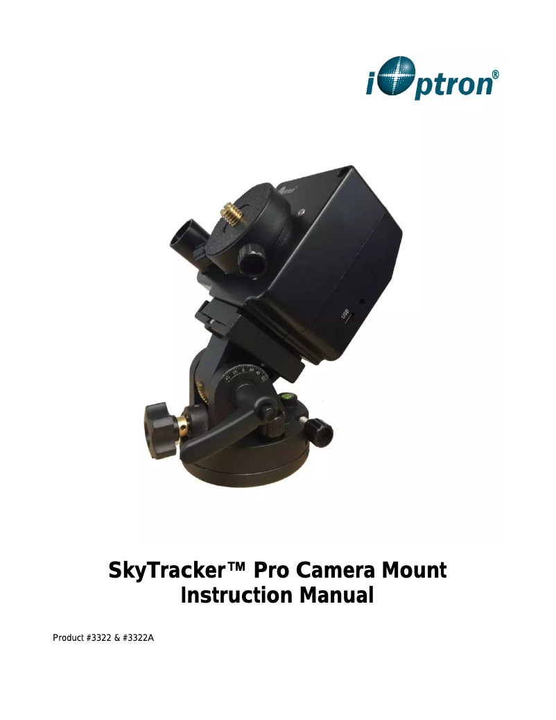 Página 1 del manual Manual de usuario iOptron SkyTracker Pro