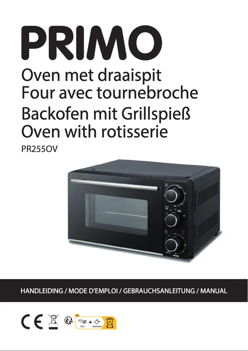 Page 1 de la notice Manuel utilisateur Primo PR255OV