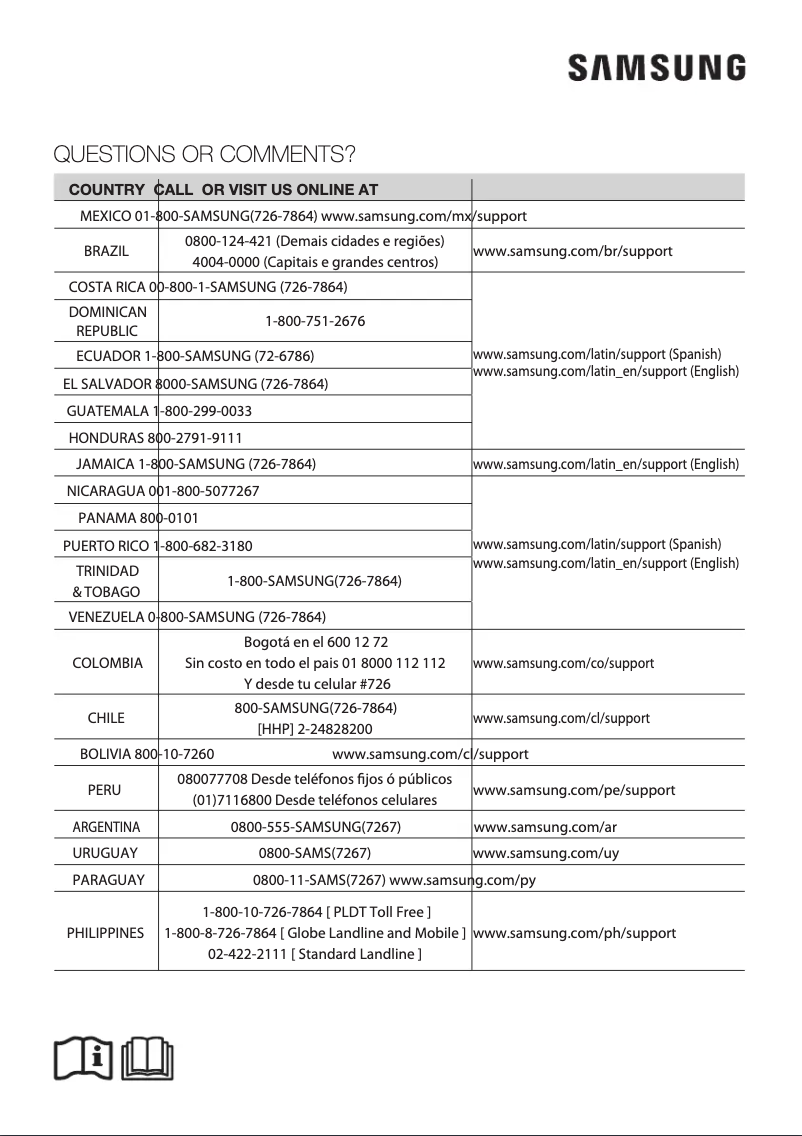 Página 1 del manual Manual de usuario Samsung AM007KNQDCH