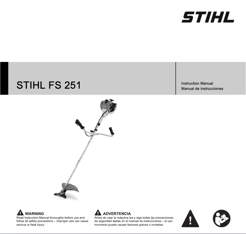 Page 1 de la notice Manuel utilisateur Stihl FS 251