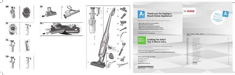 Page 1 of the manual User Manual Bosch Athlet ProSilence BCH86SIL1