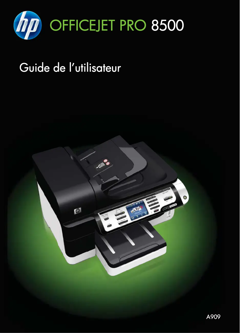 Page 1 de la notice Manuel utilisateur HP Officejet Pro 8500