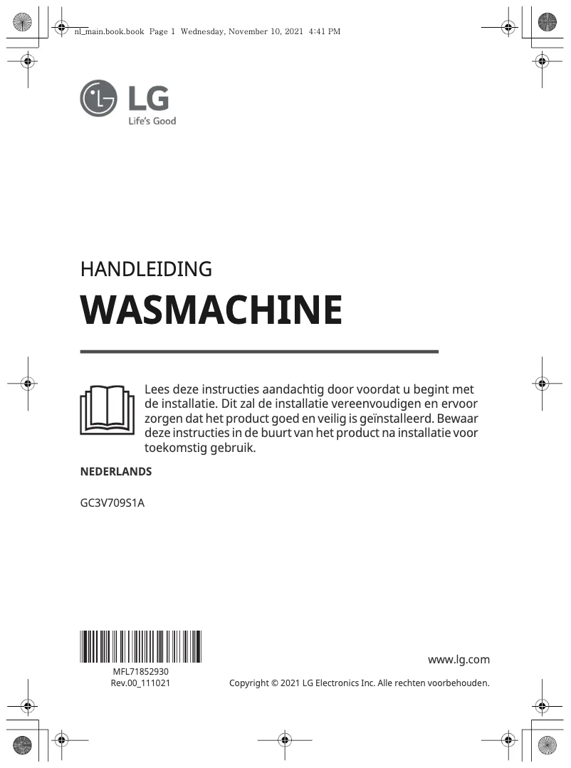 Página 1 del manual Manual de usuario LG GC3V709S1A