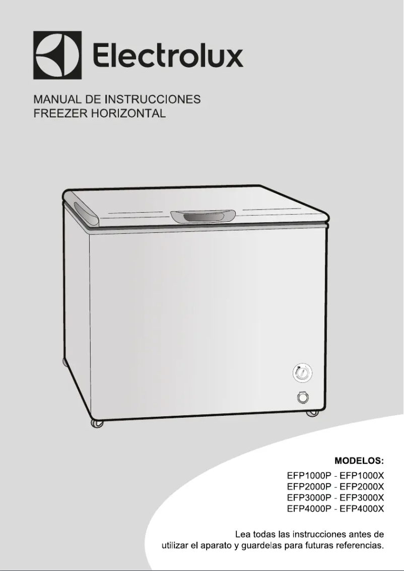 Página 1 del manual Manual de usuario Electrolux EFP4000X