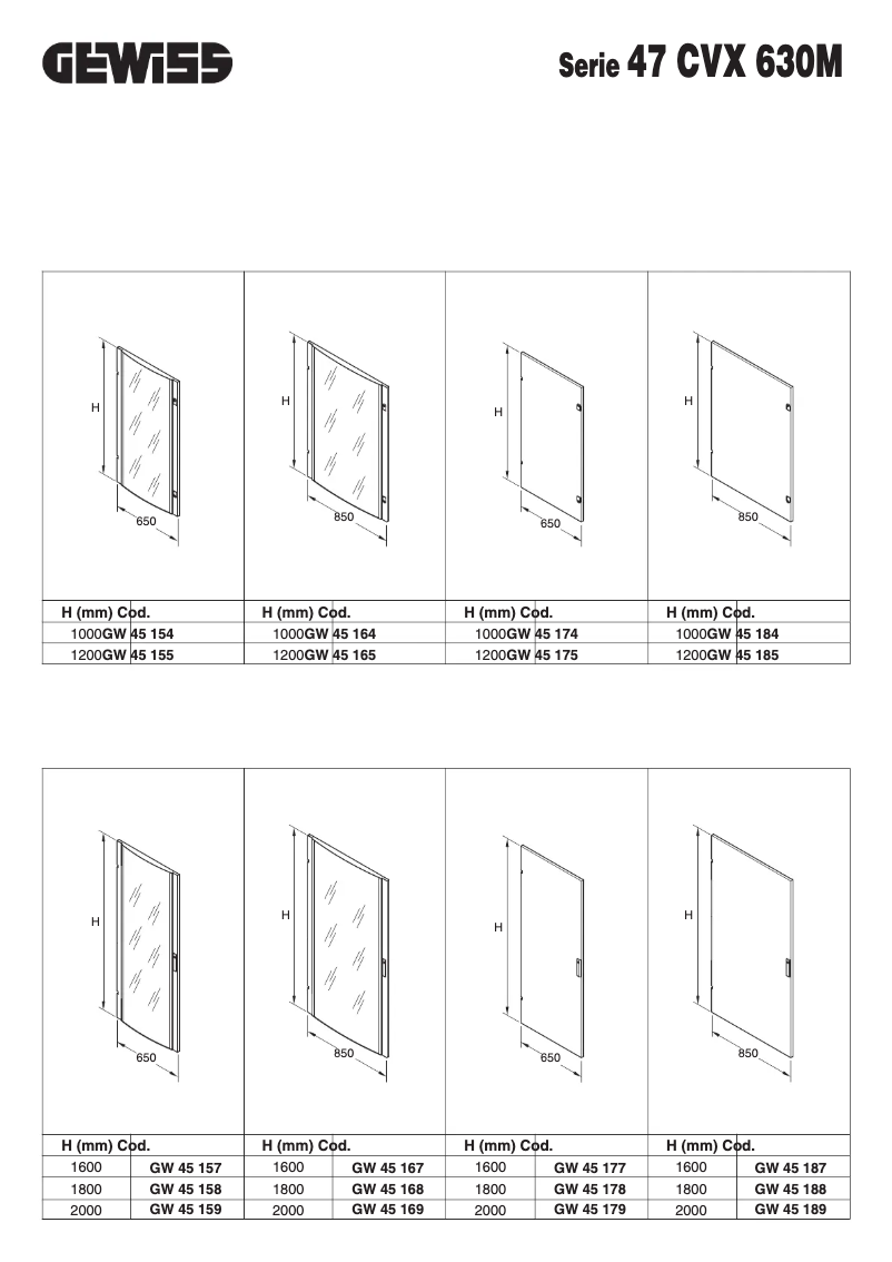 Page 1 de la notice Manuel utilisateur Gewiss GW45168