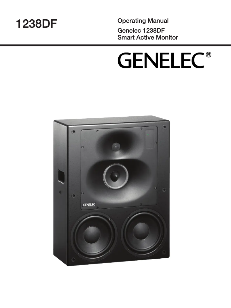 Página 1 del manual Manual de usuario Genelec 1238DF
