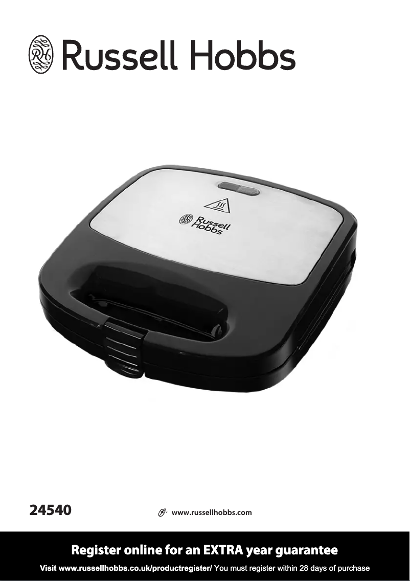 Page 1 de la notice Manuel utilisateur Russell Hobbs Fiesta 24540