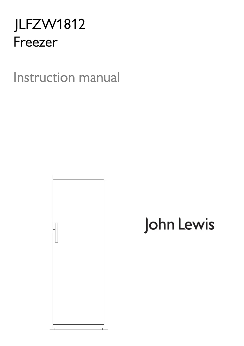 Page 1 of the manual User Manual John Lewis JLFZW 1812