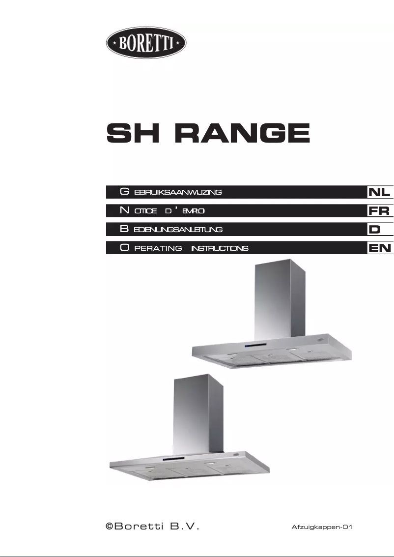 Page 1 de la notice Manuel utilisateur Boretti SHP-700