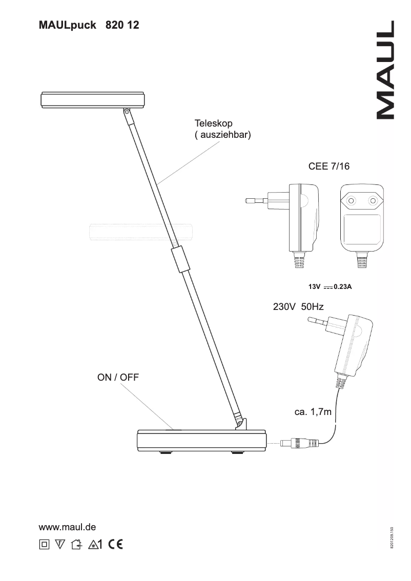 Page 1 de la notice Manuel utilisateur MAUL Puck