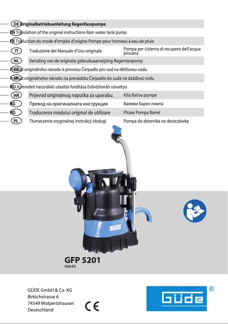 Página 1 del manual Manual de usuario Güde GFP 5201