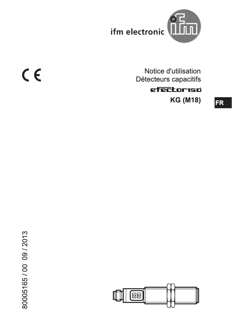 Page 1 de la notice Manuel utilisateur IFM KG5071