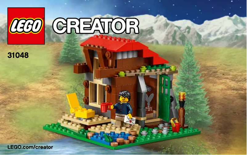 Página 1 del manual Manual de usuario Lego Creator Lakeside Lodge 31048