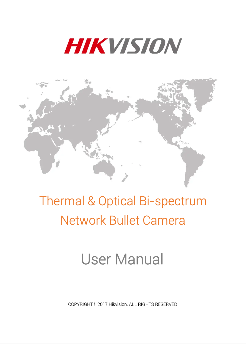 Page 1 de la notice Manuel utilisateur Hikvision DS-2TD2866-50