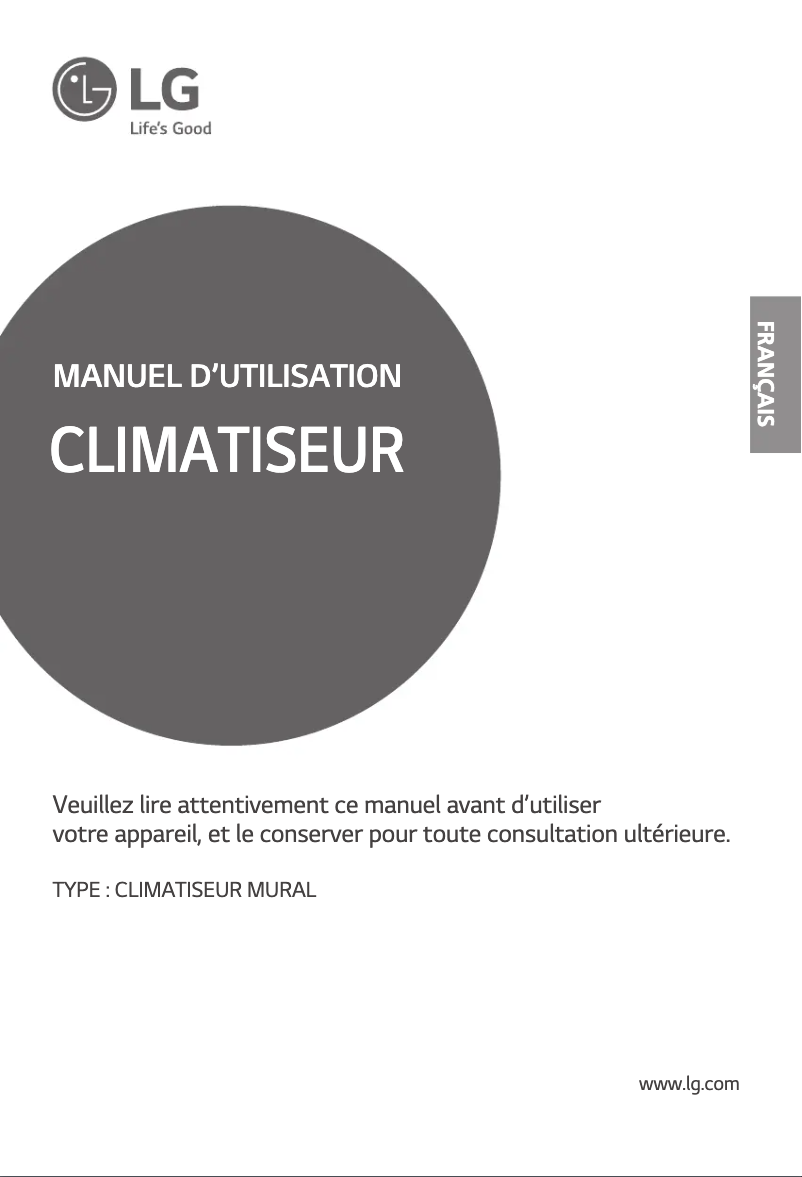 Page 1 de la notice Manuel utilisateur LG LSNH366DGB0