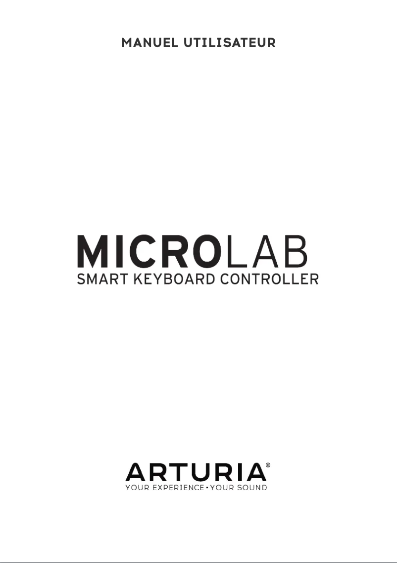 Page 1 de la notice Manuel utilisateur Arturia MicroLab