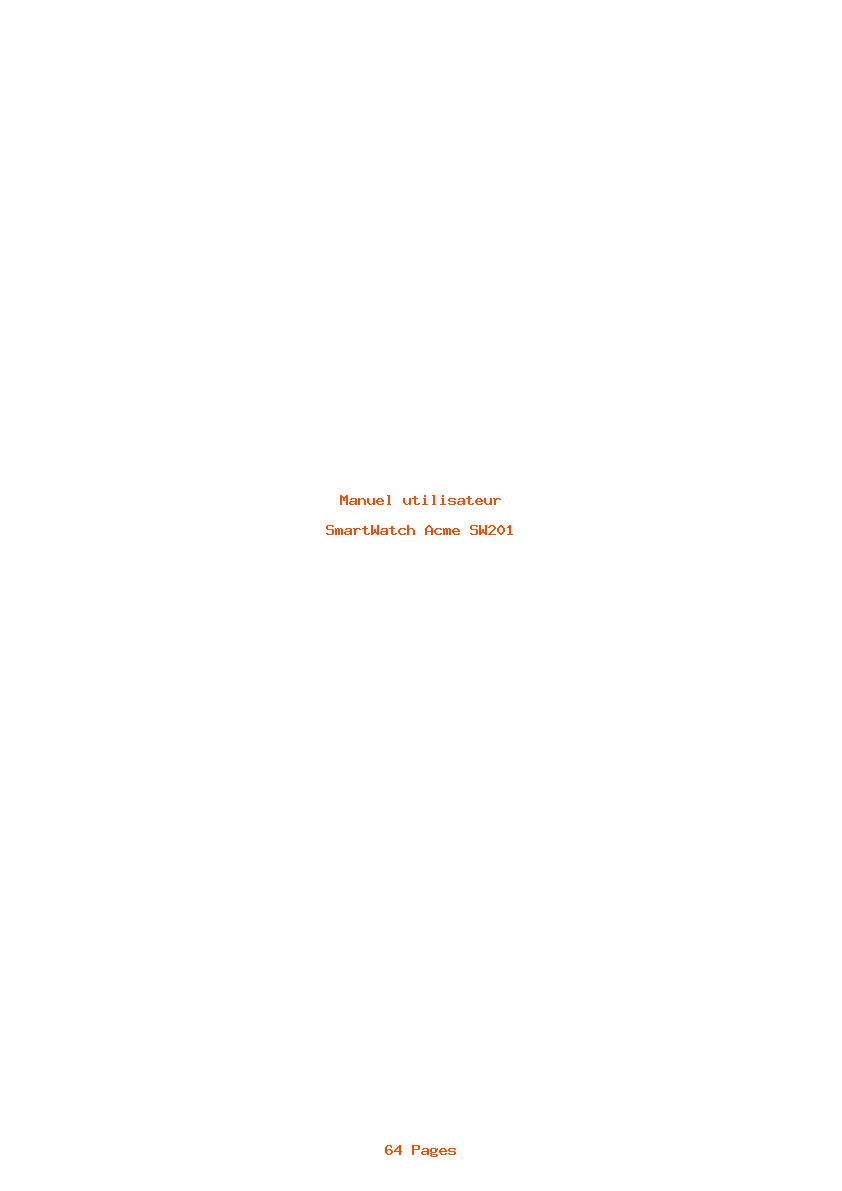 Page 1 de la notice Manuel utilisateur Acme SW201