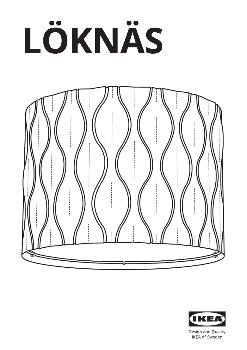Page 1 de la notice Manuel utilisateur Ikea LÖKNÄS 005.016.53