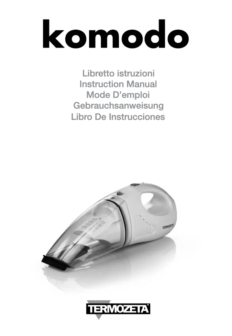 Page 1 de la notice Manuel utilisateur Termozeta Komodo