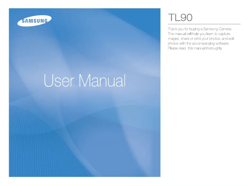 Página 1 del manual Manual de usuario Samsung TL90