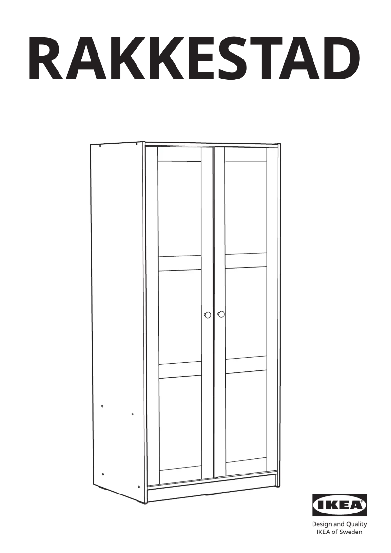 Page 1 de la notice Manuel utilisateur Ikea RAKKESTAD 505.459.04