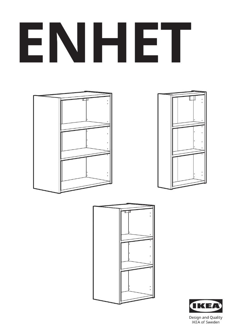 Page 1 de la notice Manuel utilisateur Ikea ENHET 104.404.28
