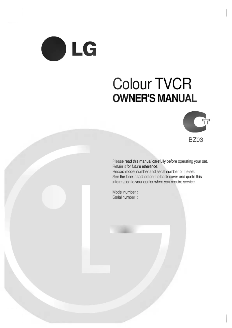 Page 1 de la notice Manuel utilisateur LG KF-15FA92S