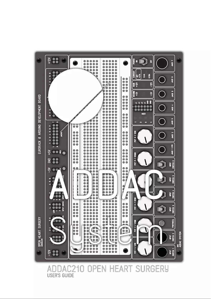 Page 1 de la notice Manuel utilisateur ADDAC System ADDAC210