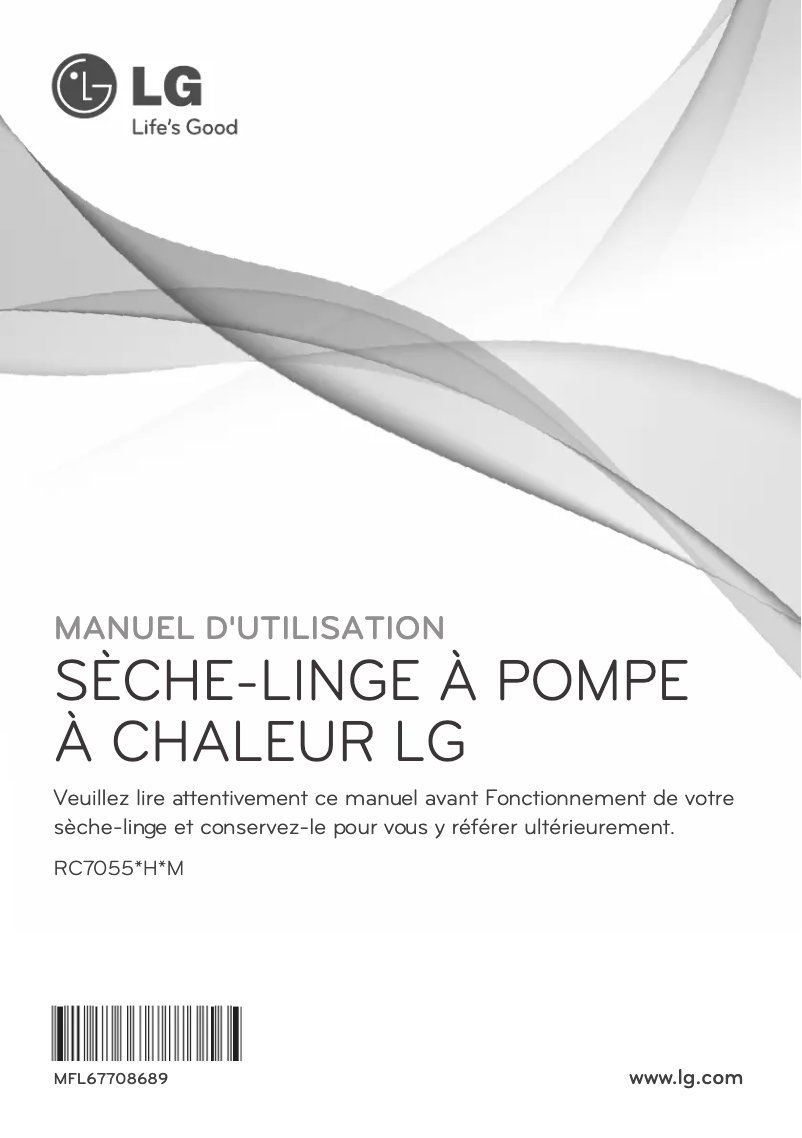 Page 1 of the manual User Manual LG RC7055AH6M