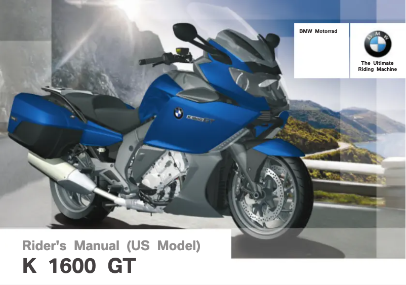 Page 1 de la notice Manuel utilisateur BMW K 1600 GT (2013)