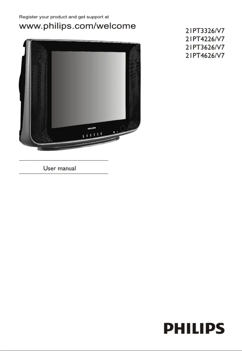 Página 1 del manual Manual de usuario Philips 21PT4626