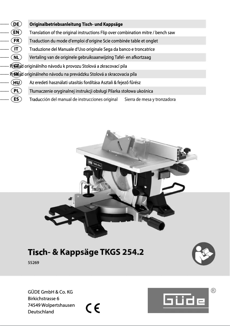 Page 1 of the manual User Manual Güde TKGS 254.2
