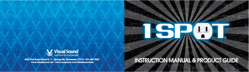 Page 1 de la notice Manuel utilisateur Truetone 1 Spot